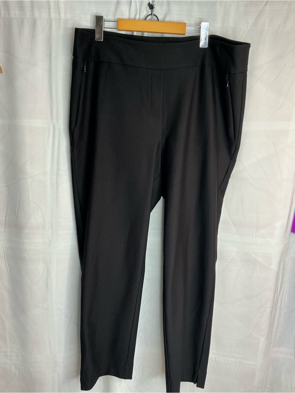 2330 - Korye Black Ponte Trousers - Size 3XL - Professional Pull-On Pants